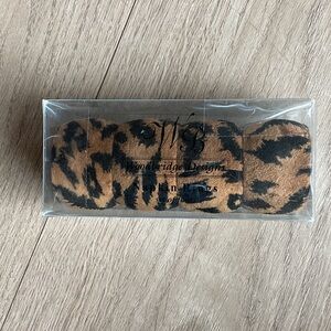 Leopard Print napkin holders set of four hand crafted in India.